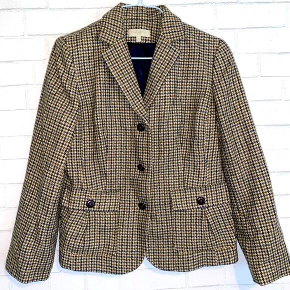 Talbots Multi-Color Houndstooth Blazer - Picture 2 of 12